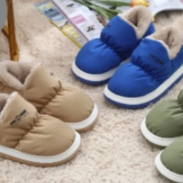 【P2】65562/75562大嘴猴双色底中缝线棉窝棉鞋