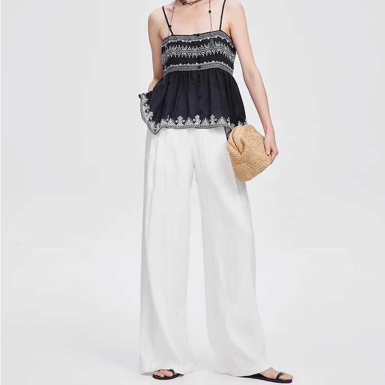 诗妮歌【天丝亚麻裤】人手必备两条~行走的松弛感极简老钱风