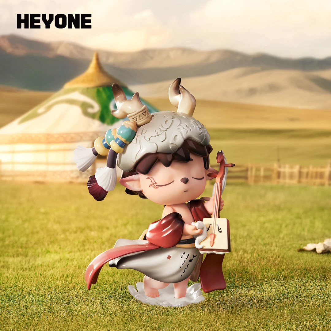 Heyone黑玩【MIMI-乐听听】听-谁在唱歌联名系列潮玩手办民族国风