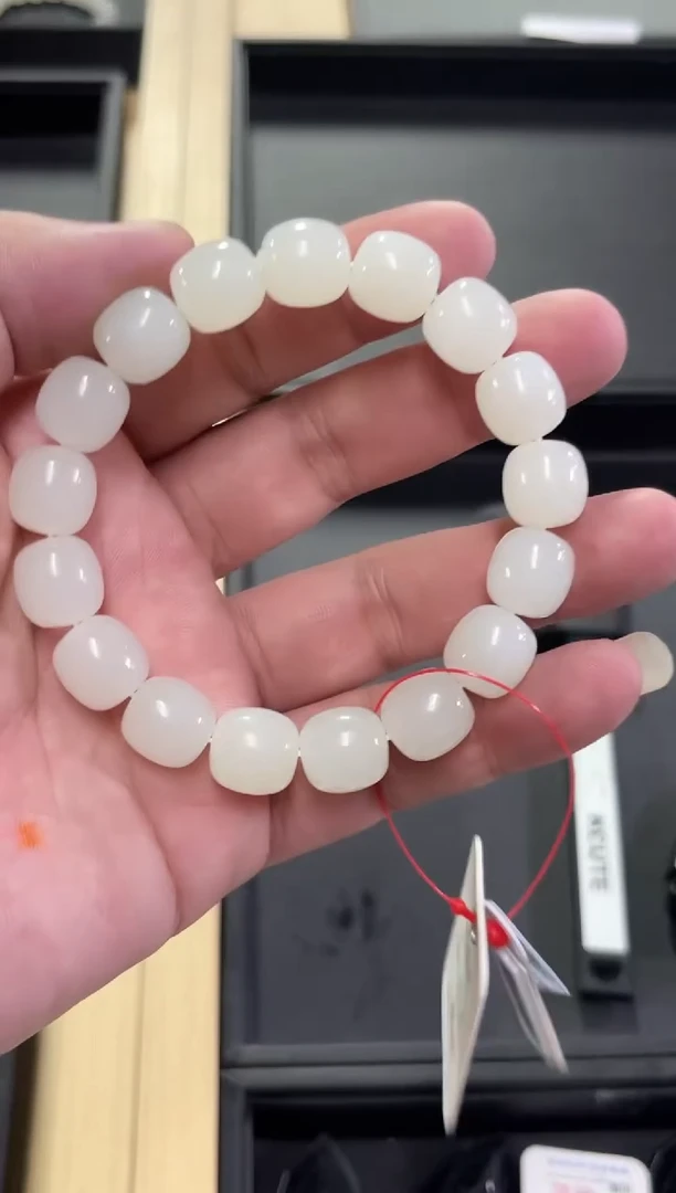 未镶嵌手串和田玉卡12 青海野牛沟老型