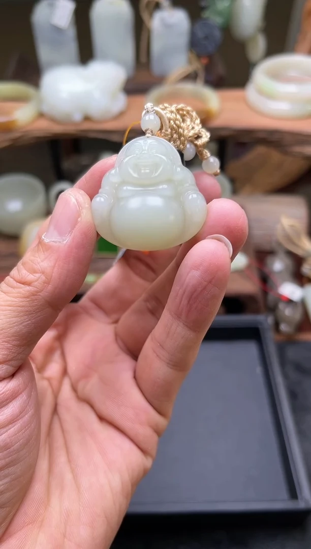 【闪购商品】和田玉吊坠未镶嵌且末迪克兰 35佛公A+9004035