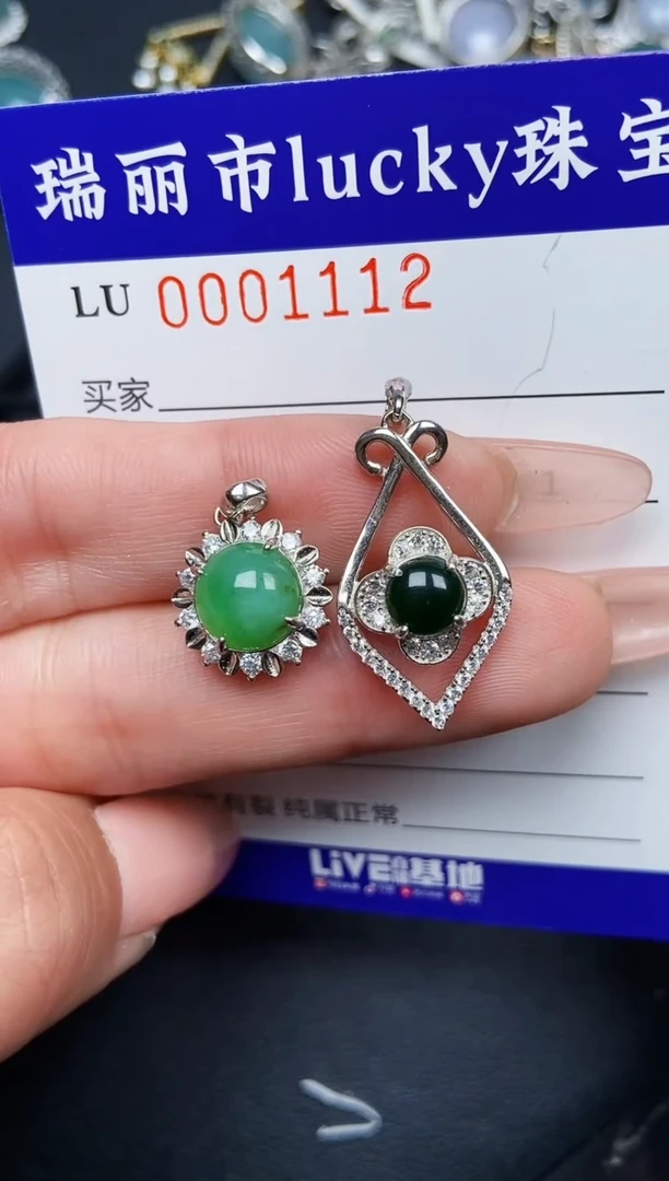 【闪购商品】翡翠颈饰银S925镶嵌1112