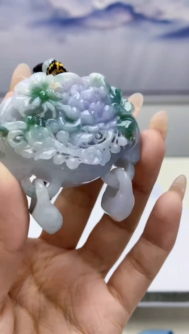 定制翡翠未镶嵌4969xx-毛货挂件88