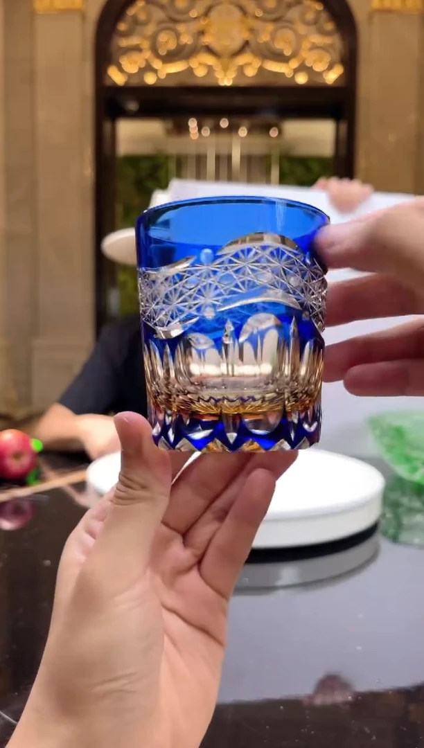 琉璃手工艺品AJ1216017威士忌杯