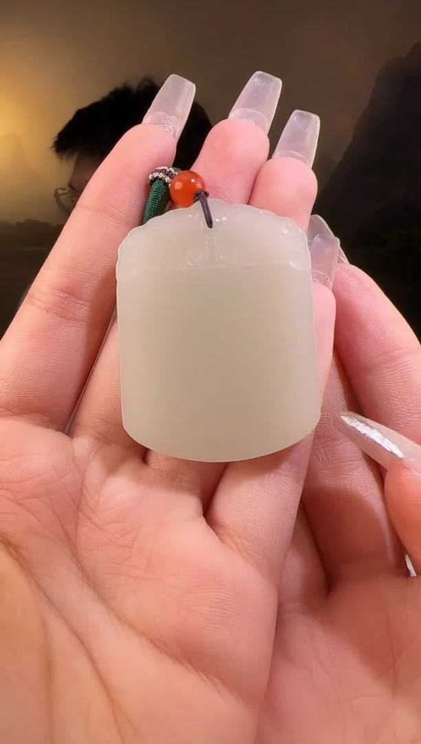 【闪购商品】和田玉颈饰未镶嵌无事牌带包容185