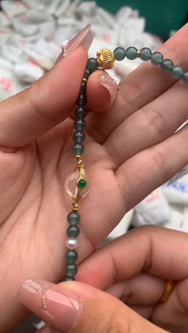 【闪购商品】翡翠手链银S925镶嵌一