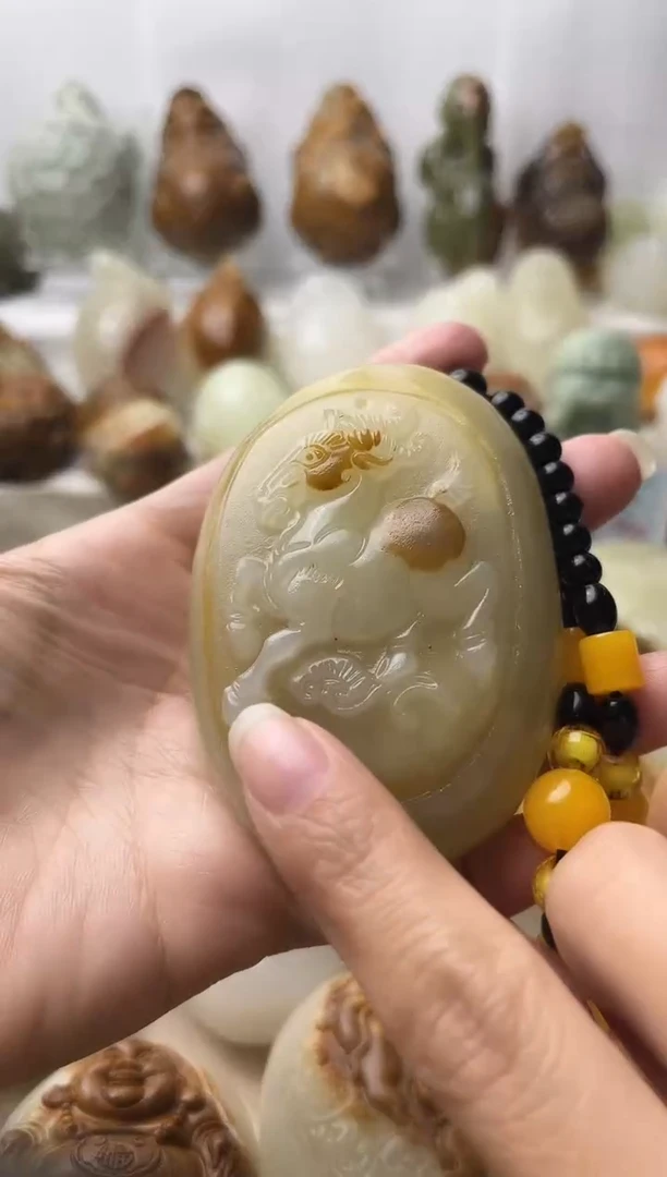石材古青石棉纹正常不退换羊微瑕