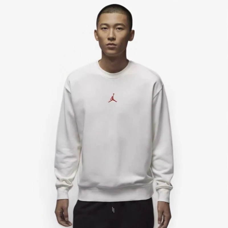 NIKE/耐克男款Jordan圆领套头运动卫衣米白色IB5605133