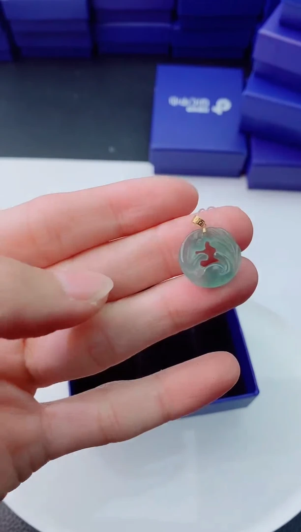 【闪购商品】翡翠颈饰18K金镶嵌