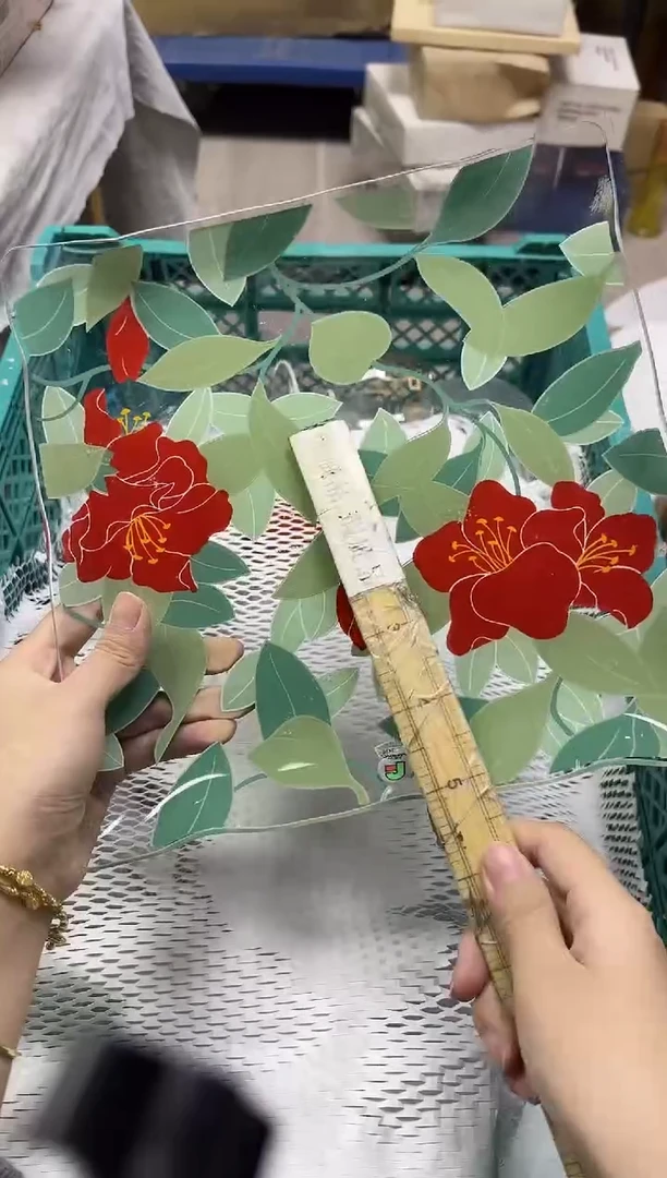 手工艺品玻璃若*月645瑕疵