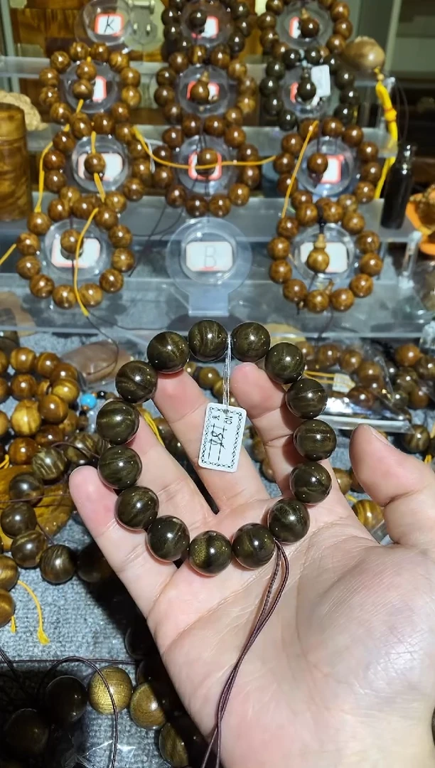 【闪购商品】阴沉木手串/手链阴沉木水波纹1.5手串