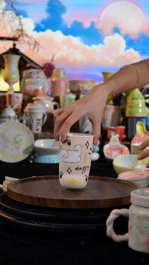 陶瓷便携款手工手绘景德镇陶瓷