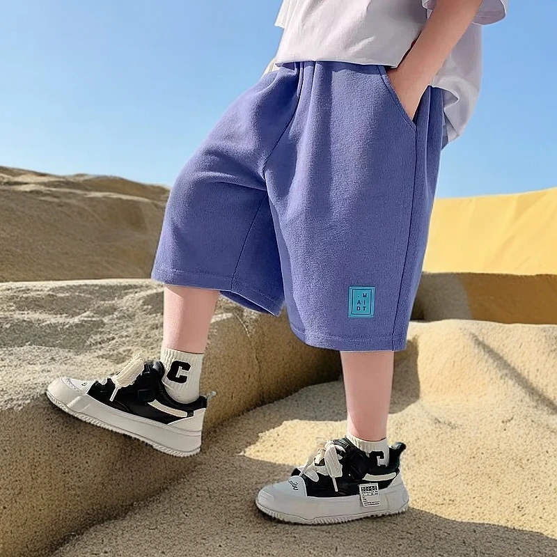 Q（编码801-899）2025夏季新款短裤中大童男童裤子