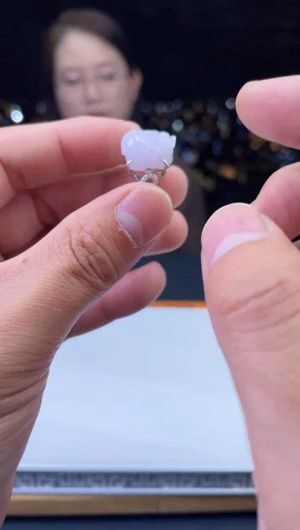 未镶嵌戒指翡翠浅*-53228