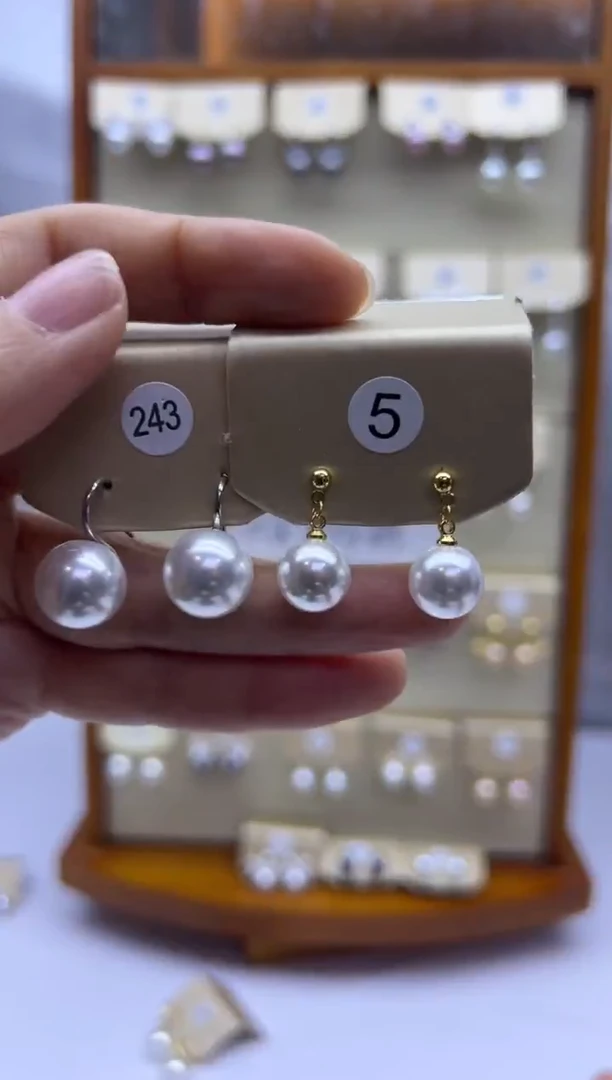 未镶嵌耳饰淡水珍珠243+5