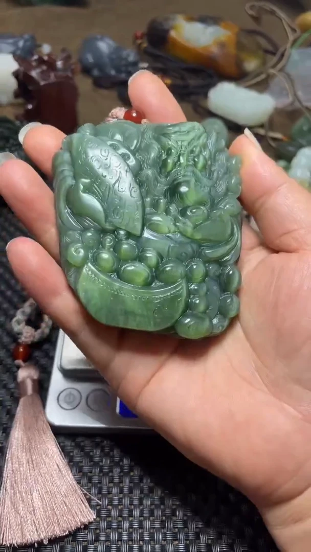 和田玉未镶嵌摆件1