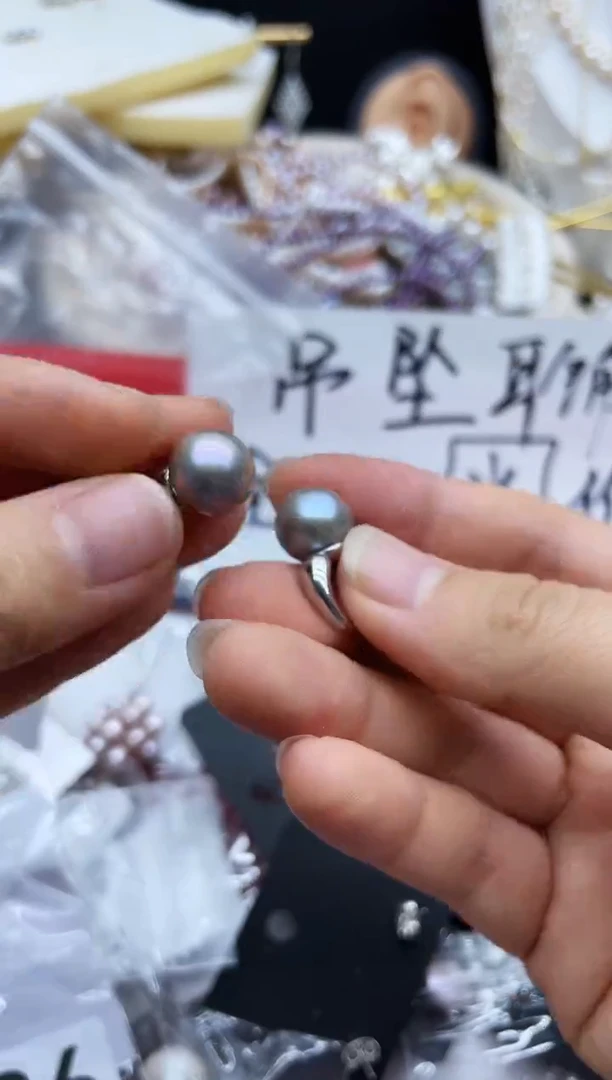 未镶嵌耳饰淡水珍珠耳环