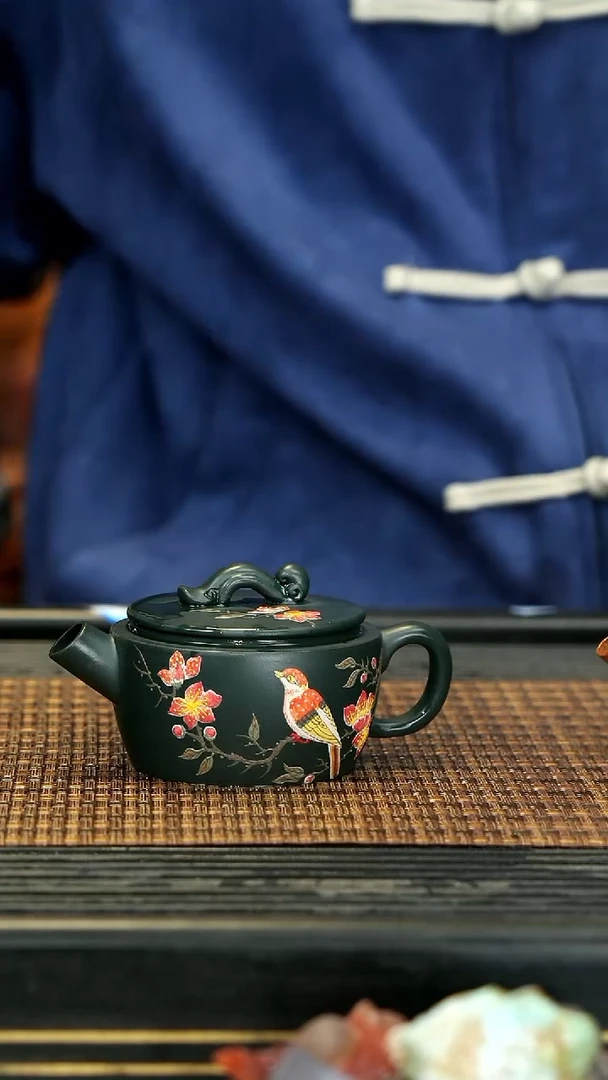 【闪购商品】紫砂茶壶20民国绿 如意汉瓦