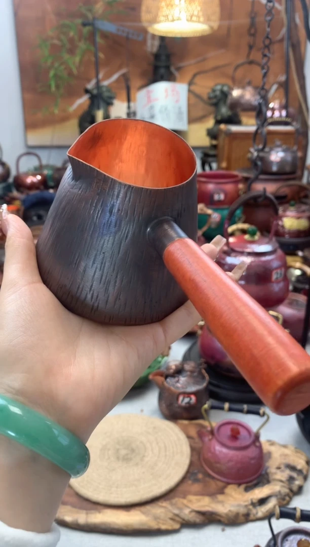 手****_实木侧把树皮纹公杯