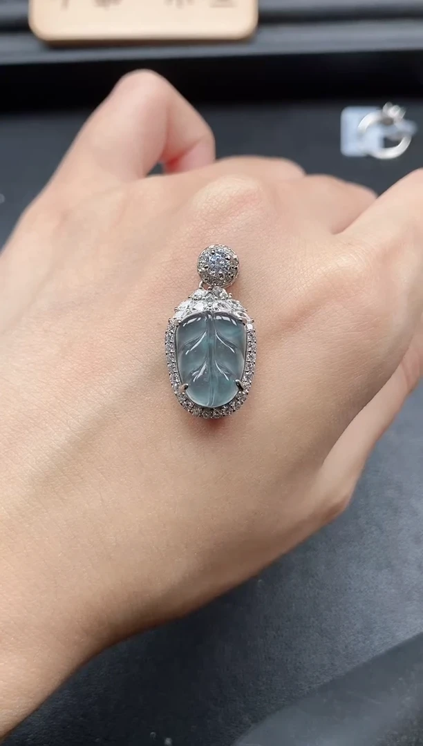 翡翠戒指银S925镶嵌5151