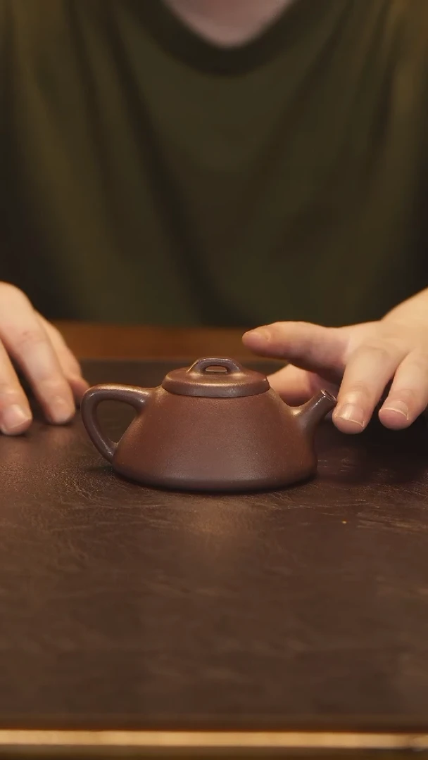 茶壶紫砂精品石瓢 曲面口