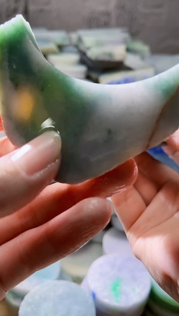 裸石翡翠天然翡翠A货玉 南 008