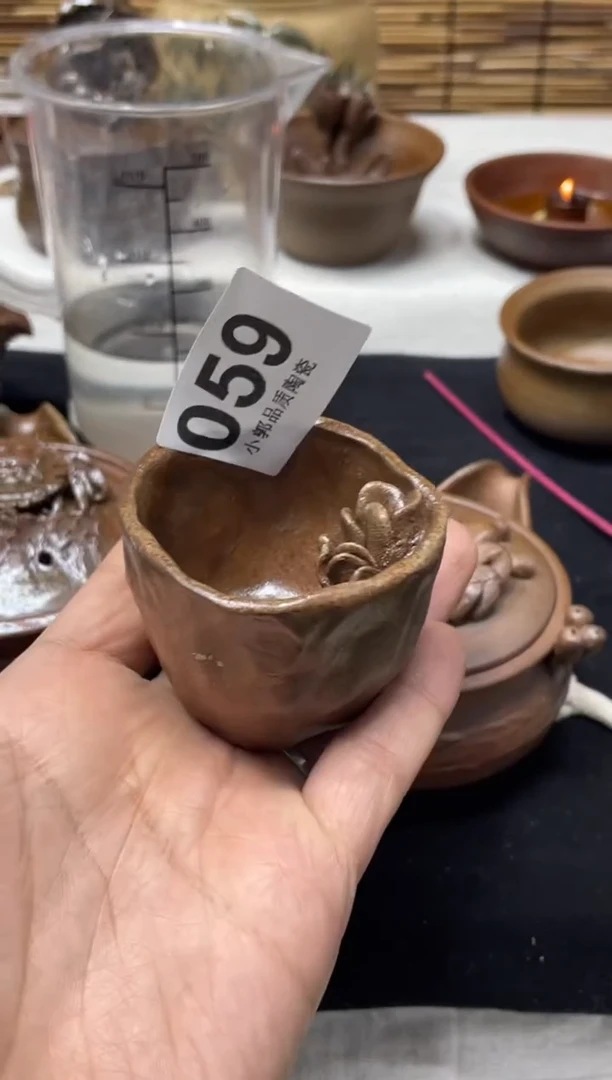 【闪购商品】杯059精美粗陶手工柴烧