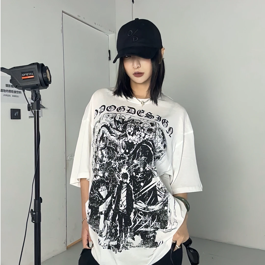 O-DOG LEVEL UP短袖 酷潮街头美式动漫人物休闲限定透气街舞odog