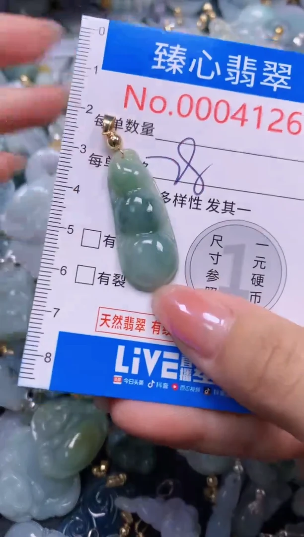 吊坠(不含链)未镶嵌翡翠4126