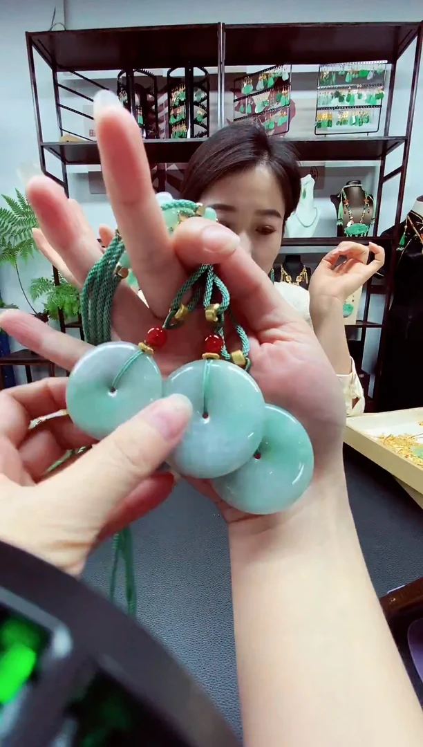 翡翠未镶嵌项链翡翠平安扣吊坠
