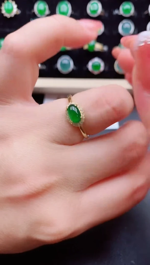 【闪购商品】翡翠戒指银S925镶嵌154545