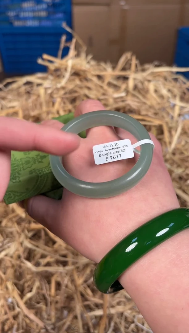 未镶嵌手镯石英质玉W1218