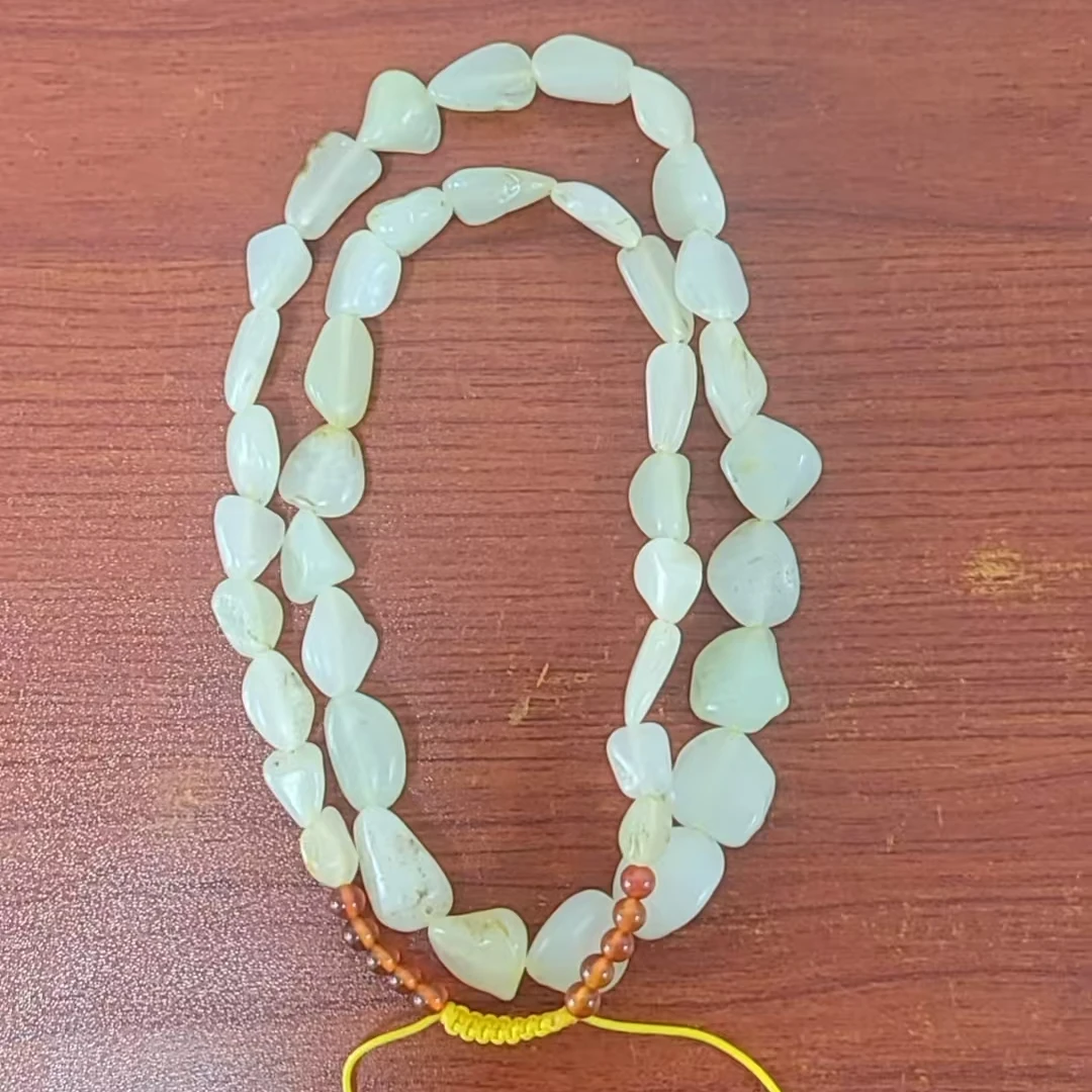 新疆和田玉子料项链