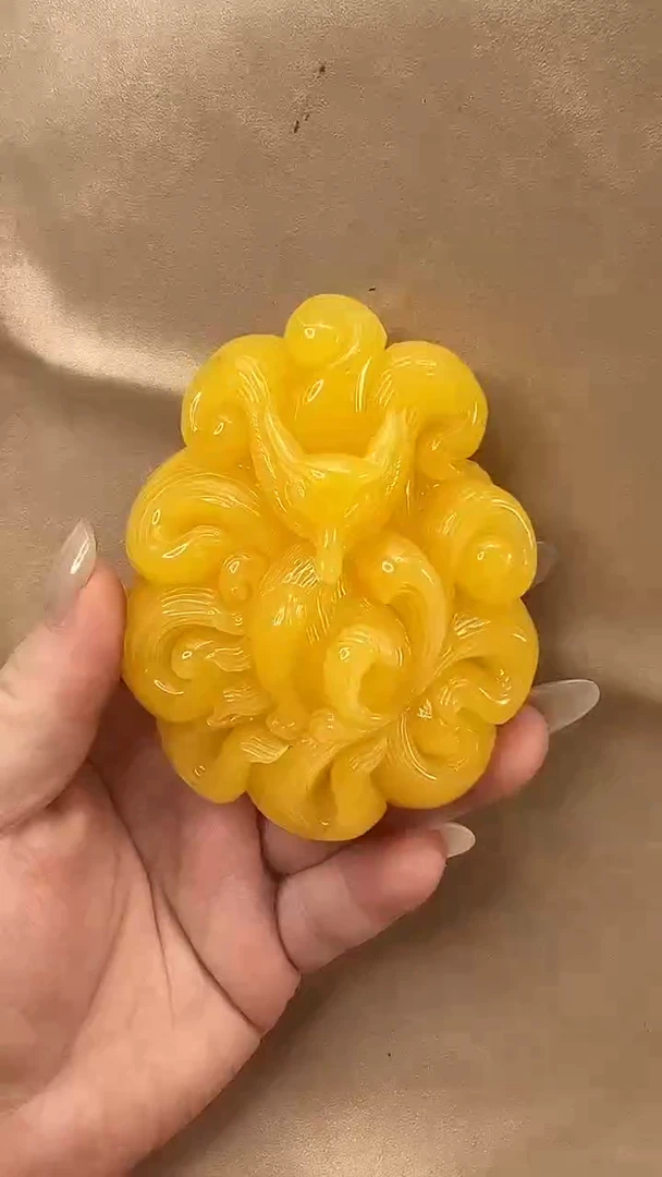 琥珀颈饰未镶嵌吊坠