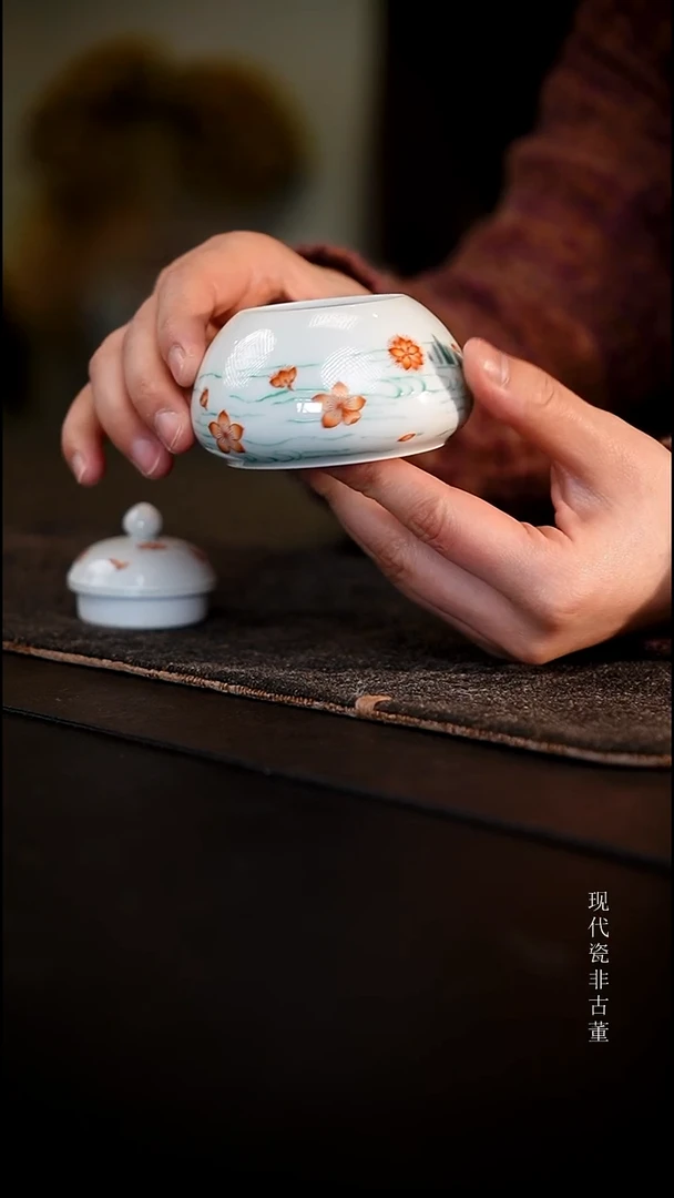 瓷片一点堂康熙五彩。。