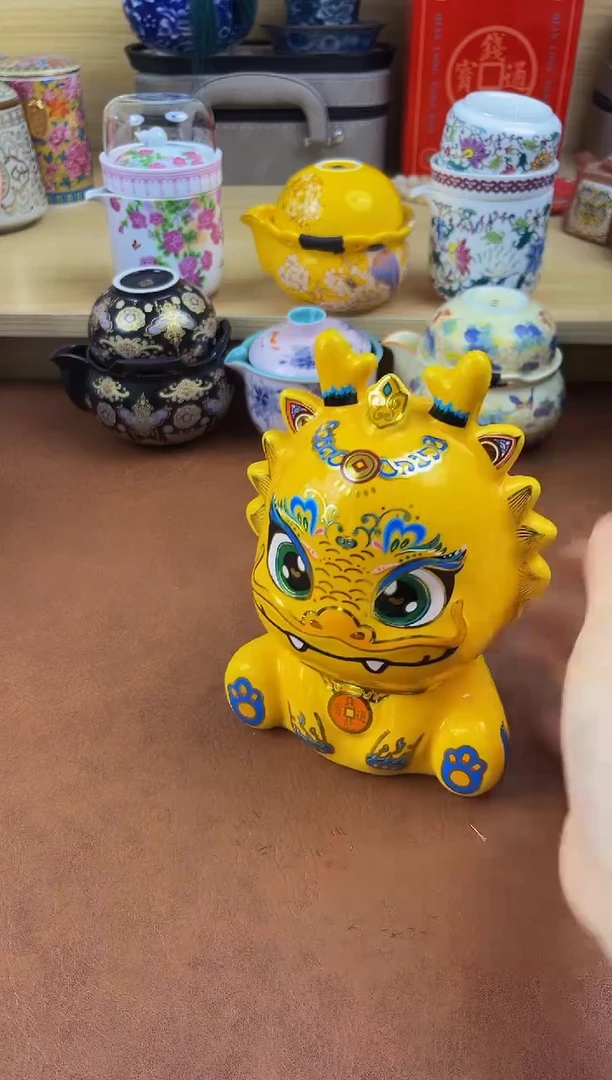 陶陶瓷茶具摆件旅行套组