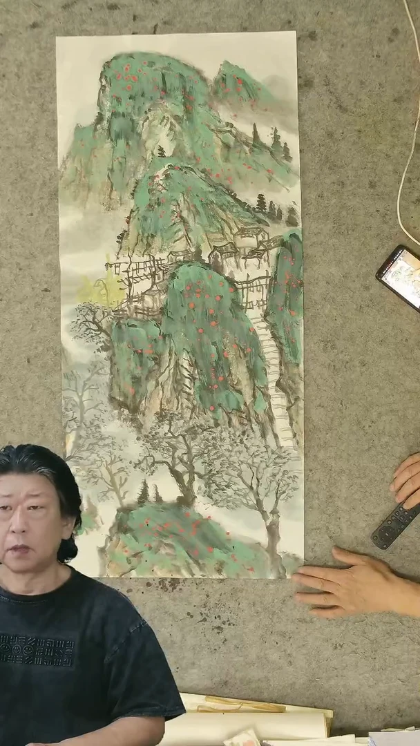 国画小三尺   43*100cm   山水