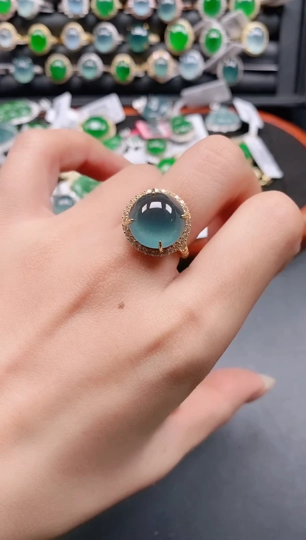 银S925镶嵌戒指翡翠1111