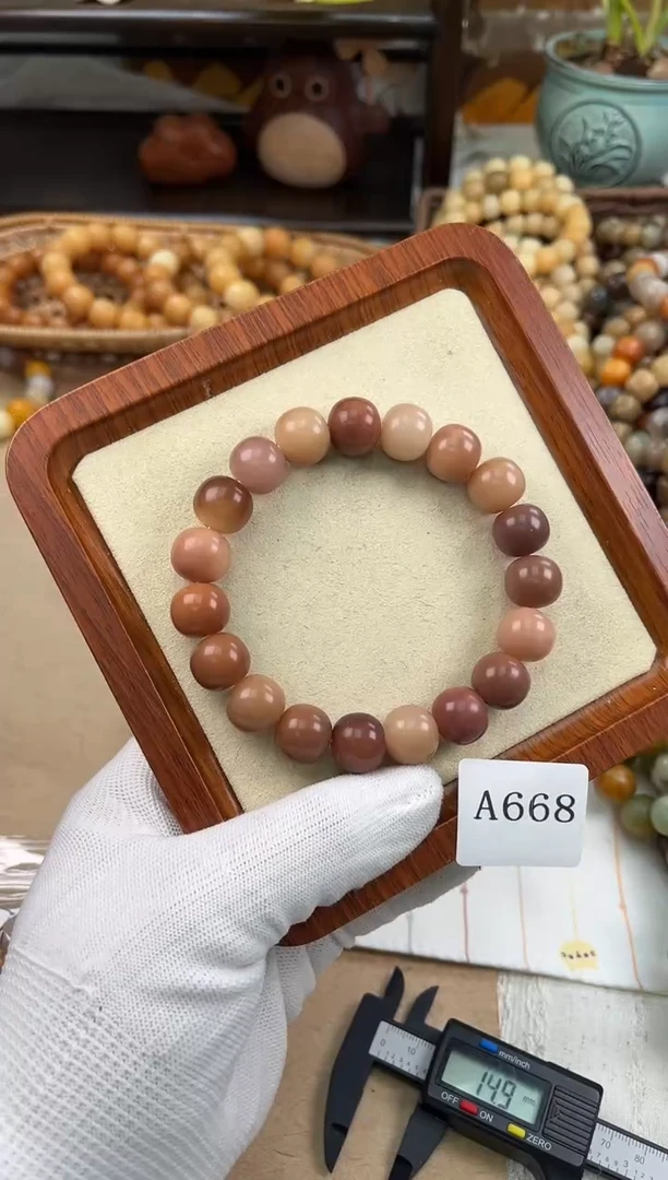 手串菩提根/象牙果a668干磨玫瑰微瑕14