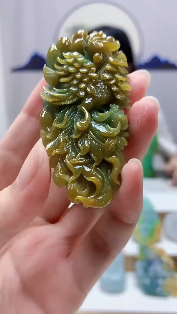 未镶嵌定制翡翠4852zm-毛货挂件62