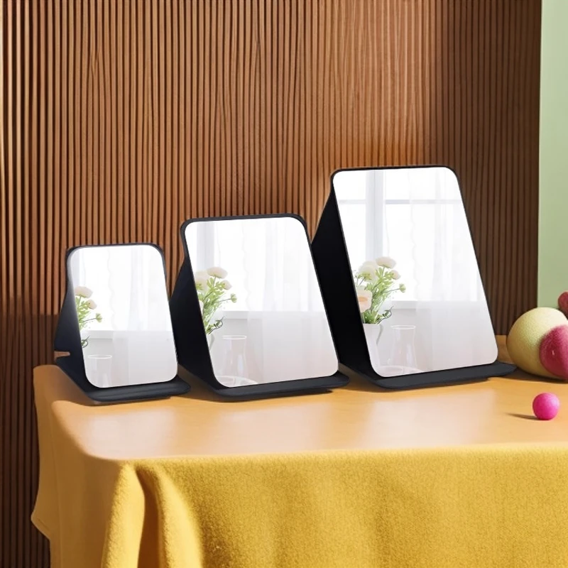 新款镜子折叠女学生化妆镜台式教室随身便携宿舍高清桌面梳妆镜