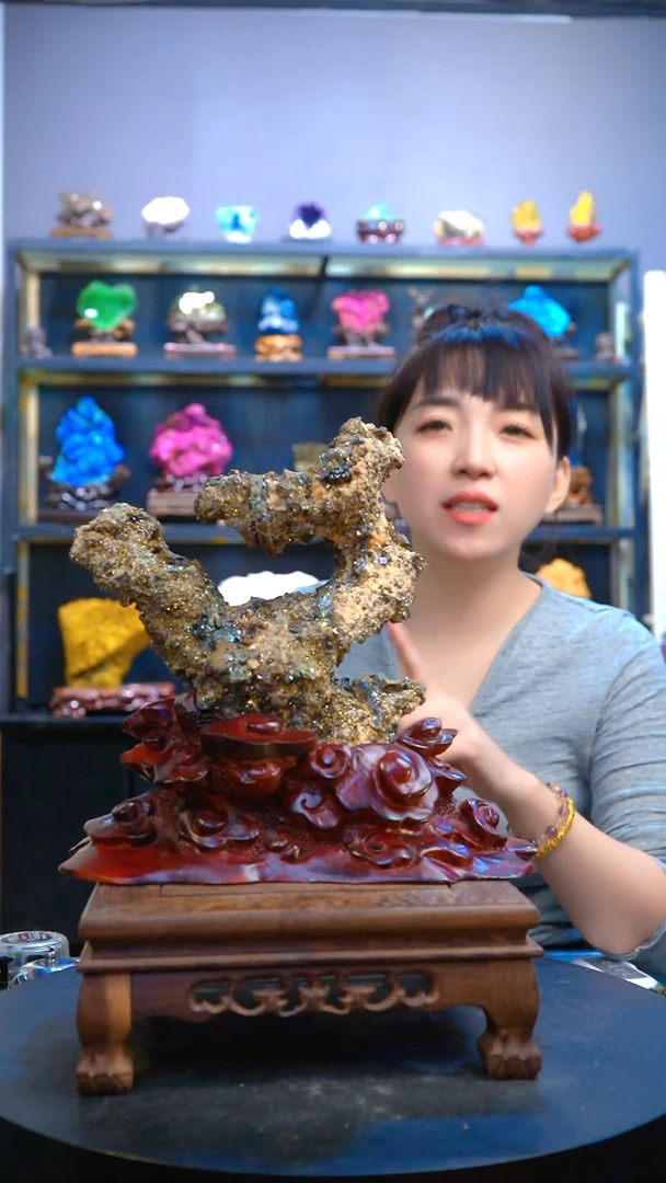 石材精品矿物晶体摆件