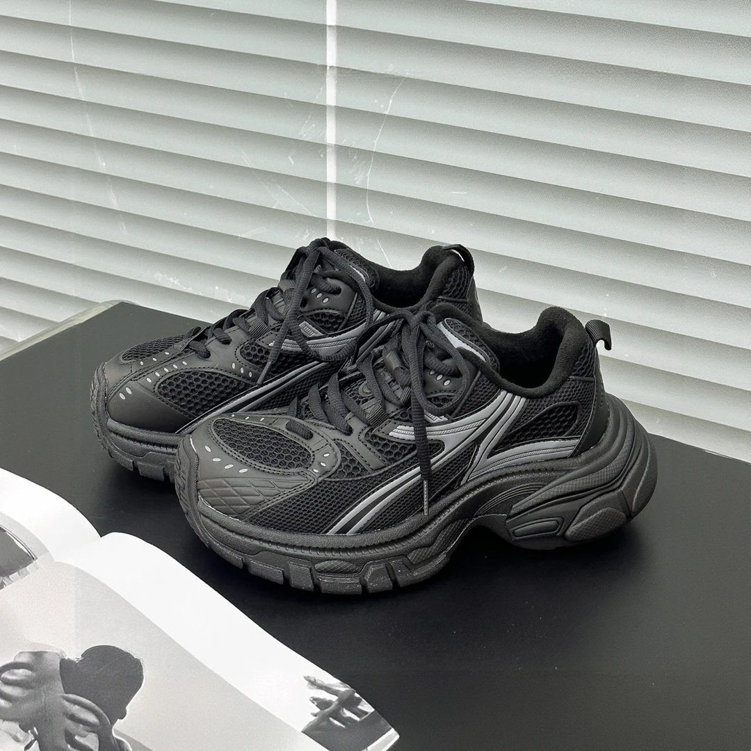 秋冬加绒老爹鞋女2025新款今年流行爆款超火不累脚登山休闲运动鞋