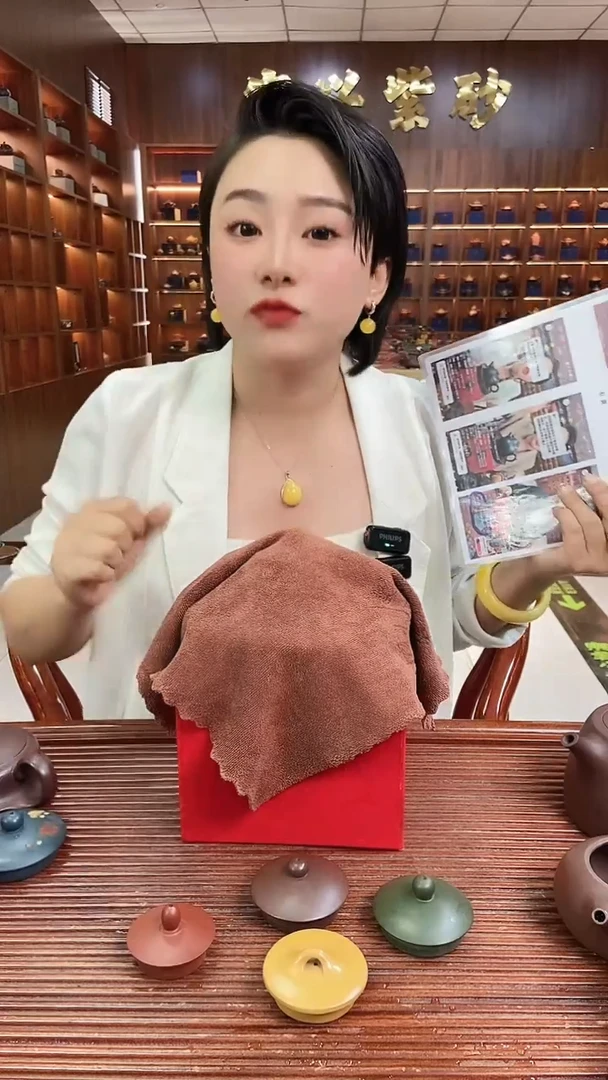 茶壶紫砂花开富贵寒江石黄赵园静