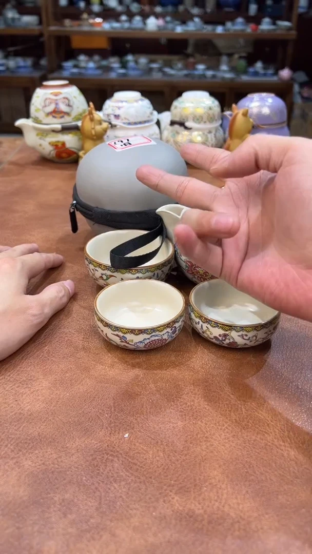 真的很便宜会开片的旅行茶具