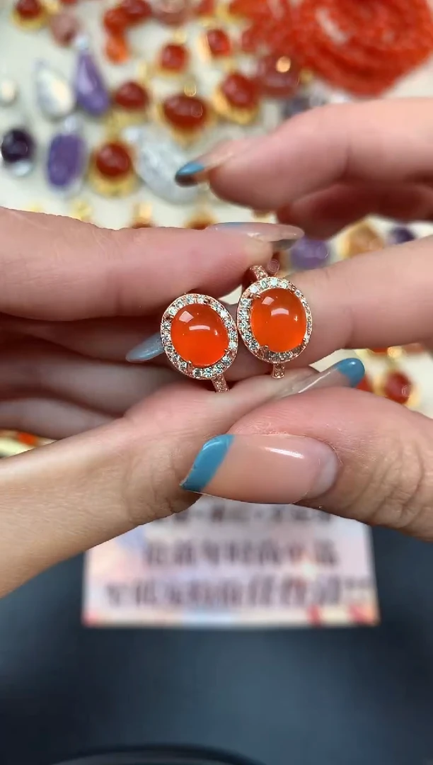 南红耳饰-XY01-|BNH4