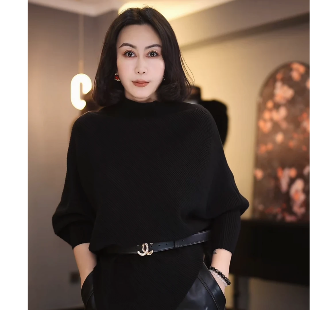 秋冬纯色毛针织衫圆领宽松型春季流苏网红薄款常规