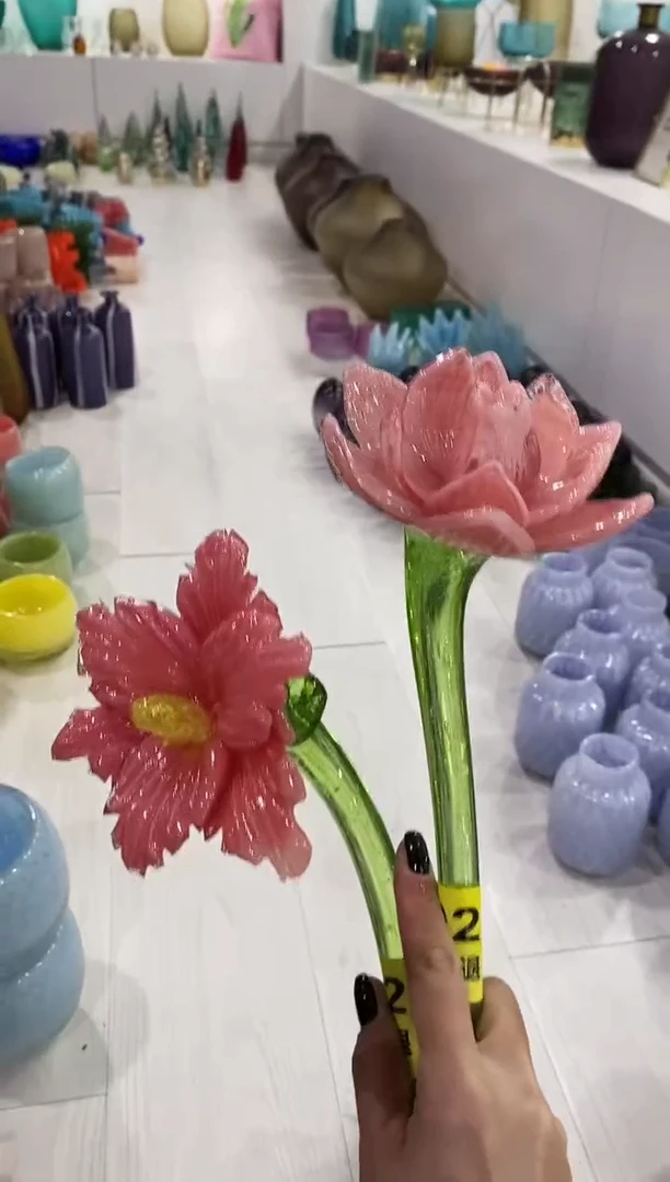 慕忆家手作琉璃花瓶瑕疵