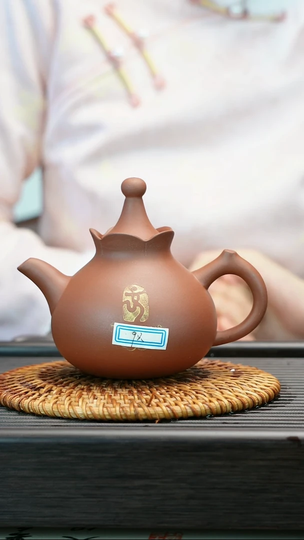 茶壶紫砂08奥运定制款  原矿红泥  石榴壶
