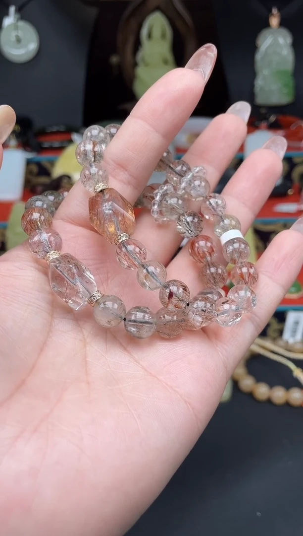 水晶手链未镶嵌b136多样性发其一